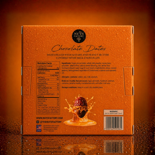 Chocolate Dates - Milk Chocolate Peanut Butter Dates