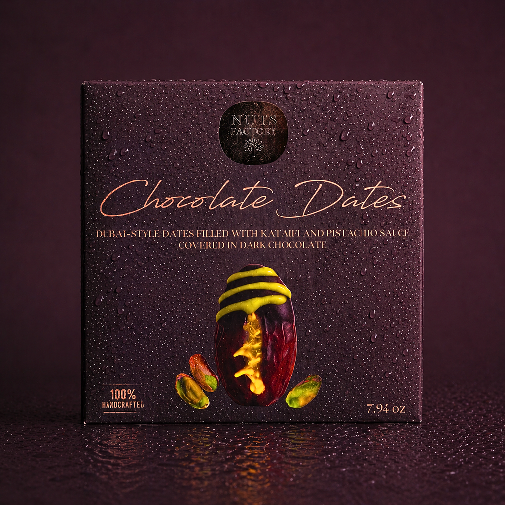 Chocolate Dates - Dark Chocolate Pistachio Dates