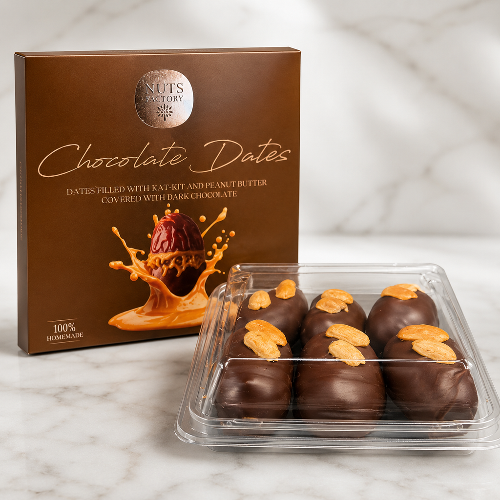 Chocolate Dates - Dark Chocolate Peanut Butter Dates
