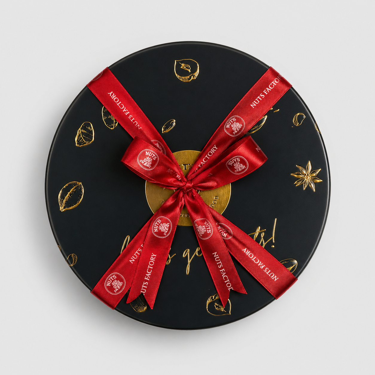 Gourmet Roasted & Flavored Nuts Gift Tin Black Edition
