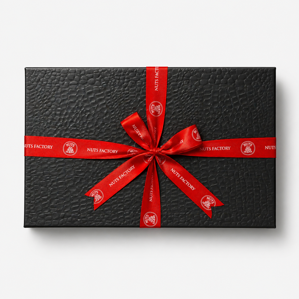 Luxury Chocolate Covered Nuts Gift Box - 8 Gourmet Selections Black Edition