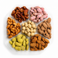Premium Candied & Flavored Nuts Gift Box - 7-Section Variety Platter