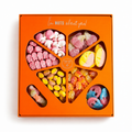 Premium Swedish Gummies Heart Gift Tray Orange Edition