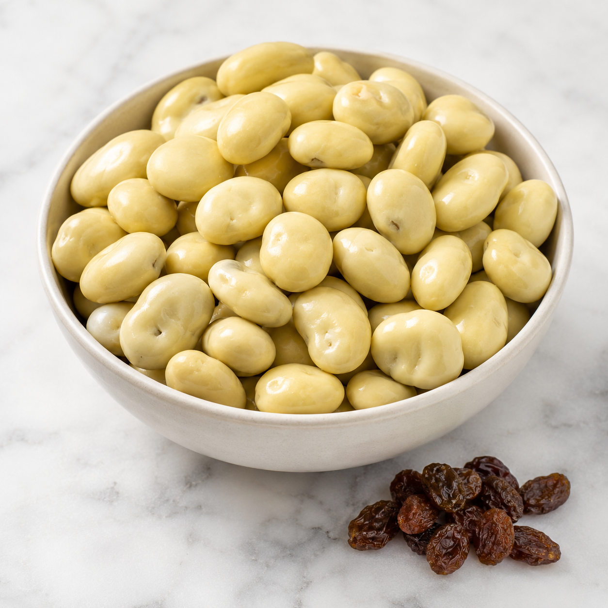 White Chocolate Covered Raisins