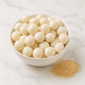White Chocolate Covered Sesame Brittles